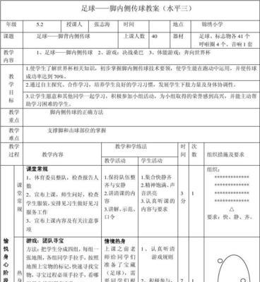 足球小白的运球技巧（掌握基本动作，提升运球水平）