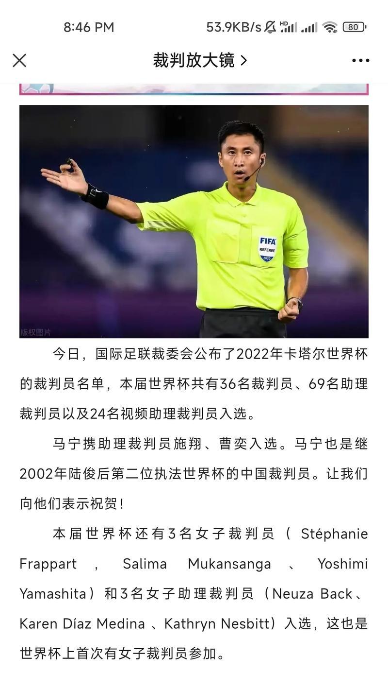 中国裁判在历史上的世界杯中的辉煌表现（向世界展示中国裁判的专业水平与公正判罚）